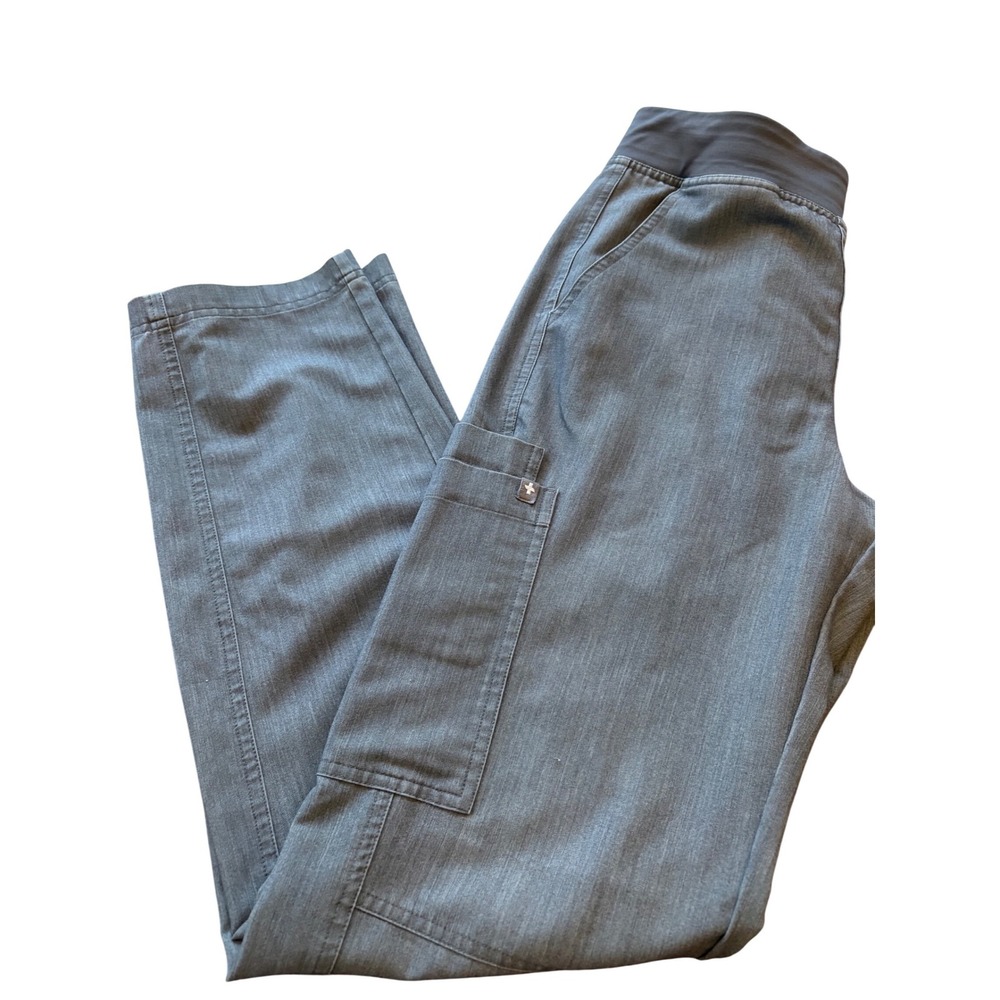 FIGS Technical Collection Scrub Pants‎ Cargo Pockets Grey Size S